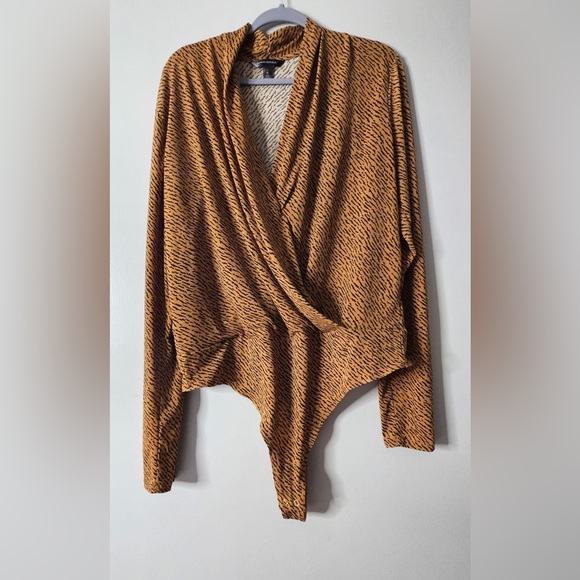 Wrap-Front Thong Bodysuit - Picture 2 of 4